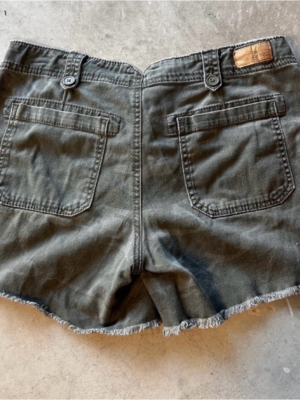 Signature Washed Black High-Waist Cutoff Shorts